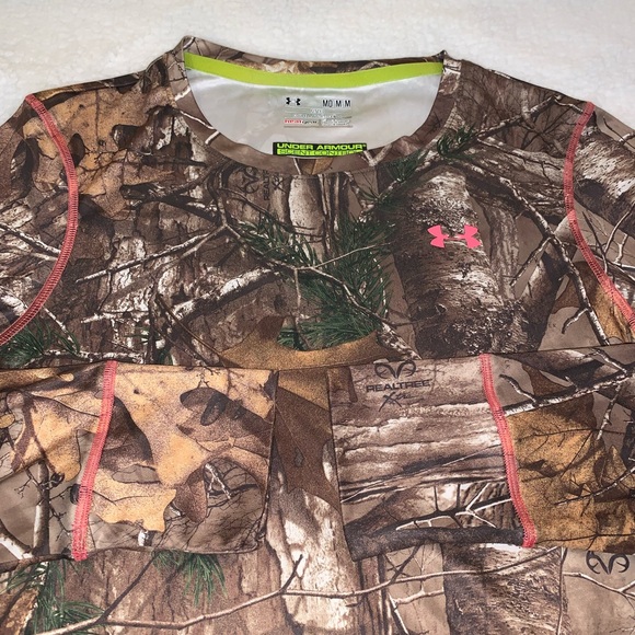 UNDER ARMOUR WOMENS SCENT CONTROL EVO HG Long Sleeve Camo Shirt. Sz Med - Picture 7 of 9